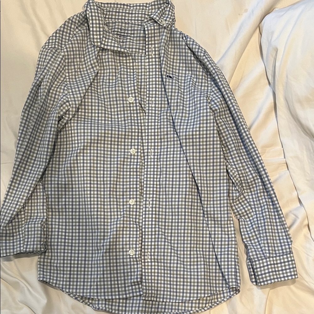 Boy Vineyard vines performance whale shirt